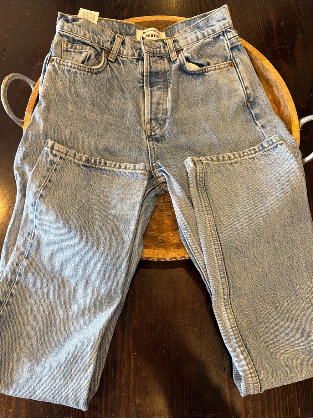 Reformation Cynthia High Rise  Straight Jeans Womens Sz 25
